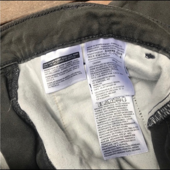 LEVIS Greenish Grey Chino Pants - Picture 8 of 8